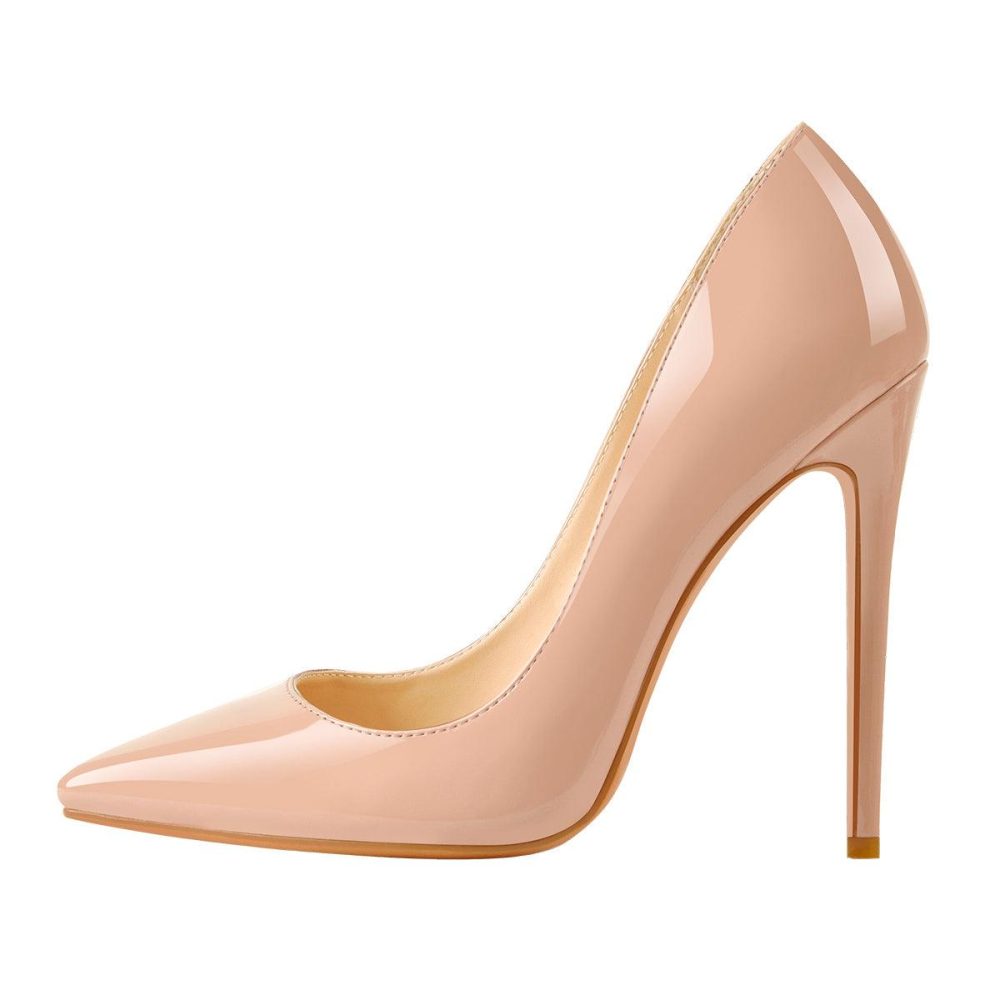 baby pink stiletto heels pumps